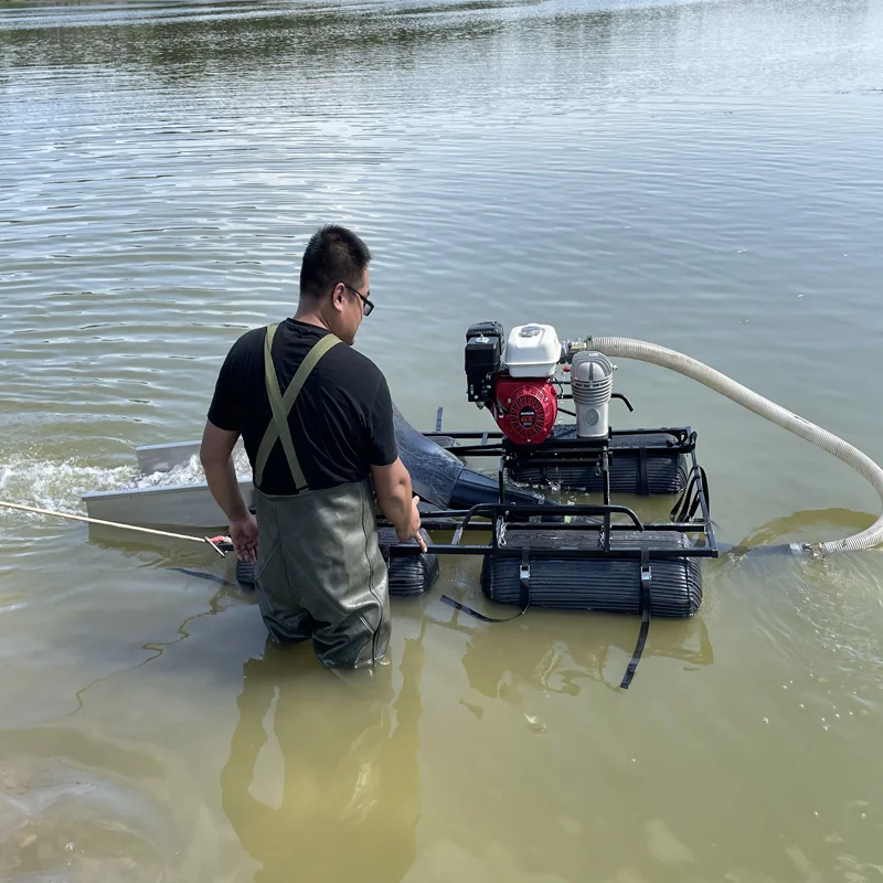 Siphon Type Small Gold Dredge with Turbine Increases Pump Gold Dredge