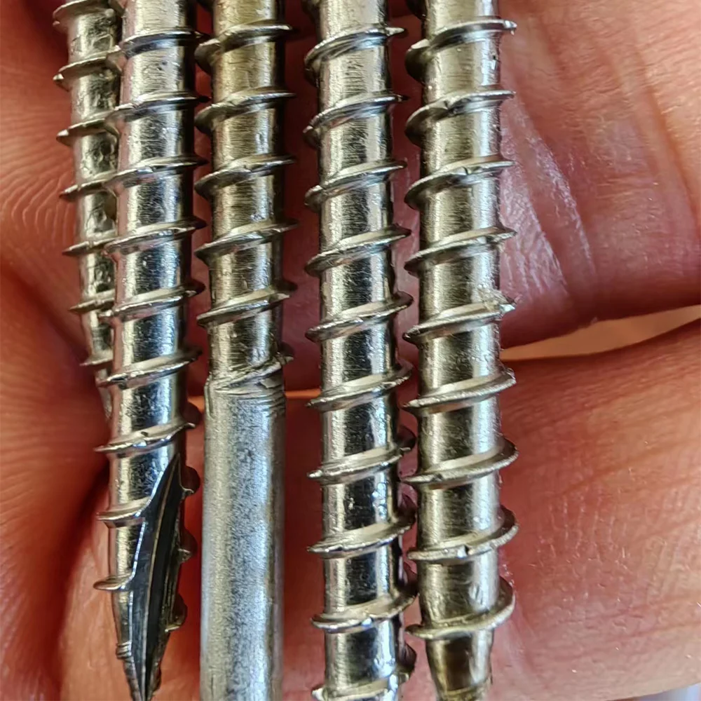 Non-standard Oxidized Tapping Screw 3/4 Inch High Grade Button Head Torx Half Thread Screw with Flat Washer