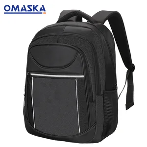 For OMASKA Custom Unisex 18 Inch Laptop Backpack with Letter Pattern Business Computer Bag with Zipper Compartment for Office