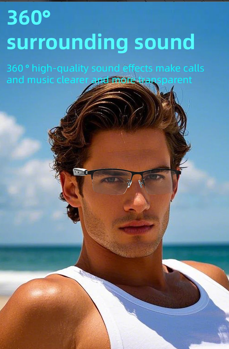 Chinese factory supplier supply  Sg17 Pro Men Smart Glasses Bt Call Waterproof Intelligent Noise Reduction Music Play Sunglasses Smart Wearable Headset 2025 - Buy Music Smart Glasses smart Wearable Headset outdoor Sunglasses