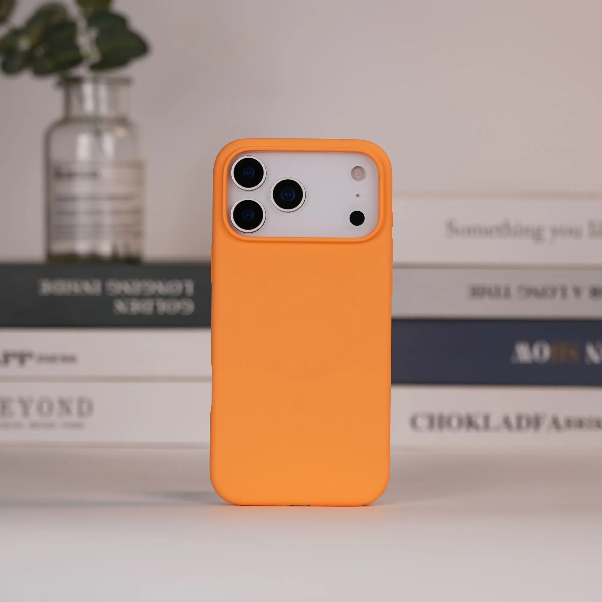 product customizable new soft magnetic liquid silicone mobile phone case for iphone 17 16 pro max stylish custom colorful spot design-3