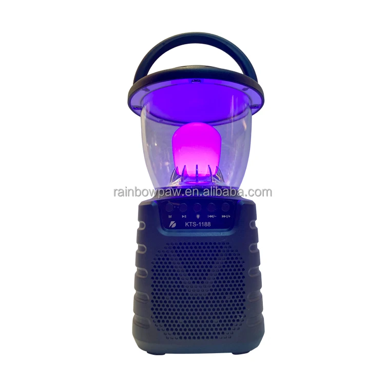 KTS Speaker KTS-1188 Original factory price wireless portable speaker LED color light 3 inch