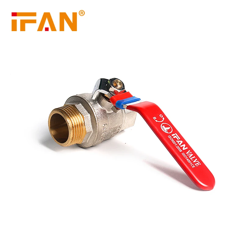 IFAN 81068 Water Pipe System Brass Ball Valve Small Cut Off 1 Inch Brass Ball Valve Brass