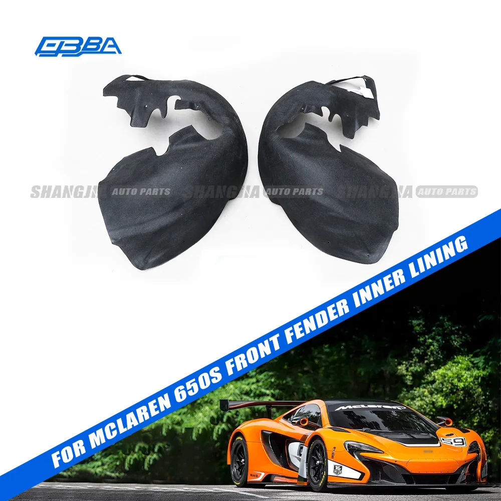 Auto Parts Wheel Cover Liner Nylon Fleece Composite Front Fender Inner Lining For Mclaren 650S 11A8140CP 11A8141CP