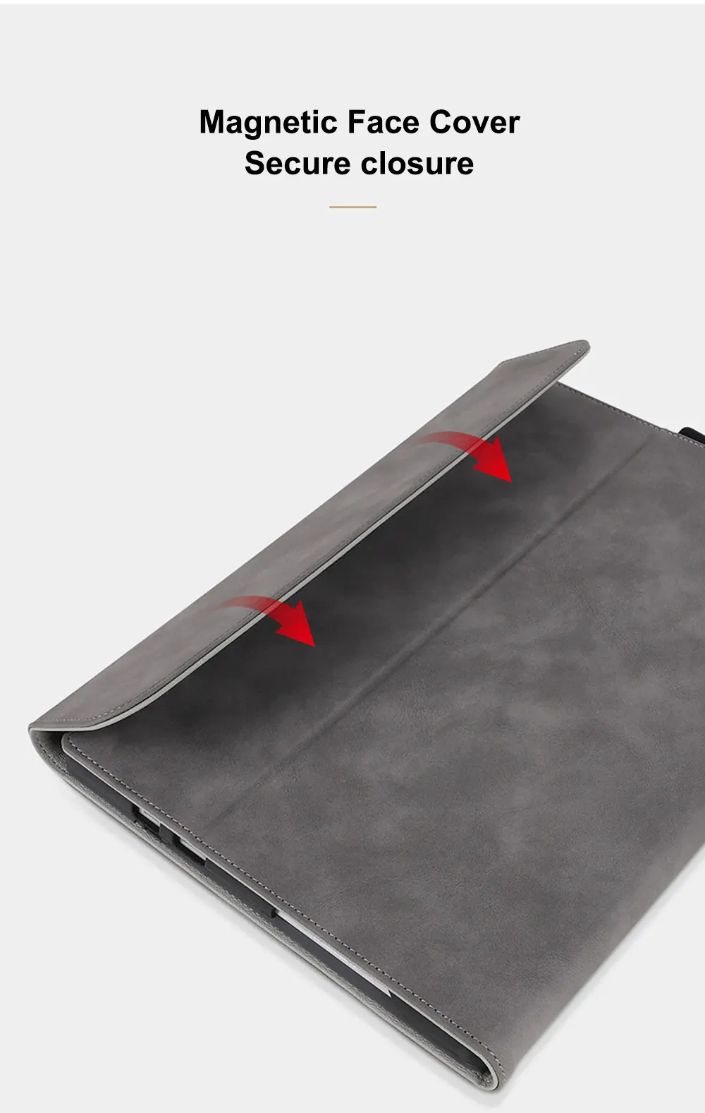 Leather Tablet Cover For Microsoft Surface Pro 10 9 8 7 Business Case Protective Anti Fall Adjustable Holder Pbk208 Laudtec supplier