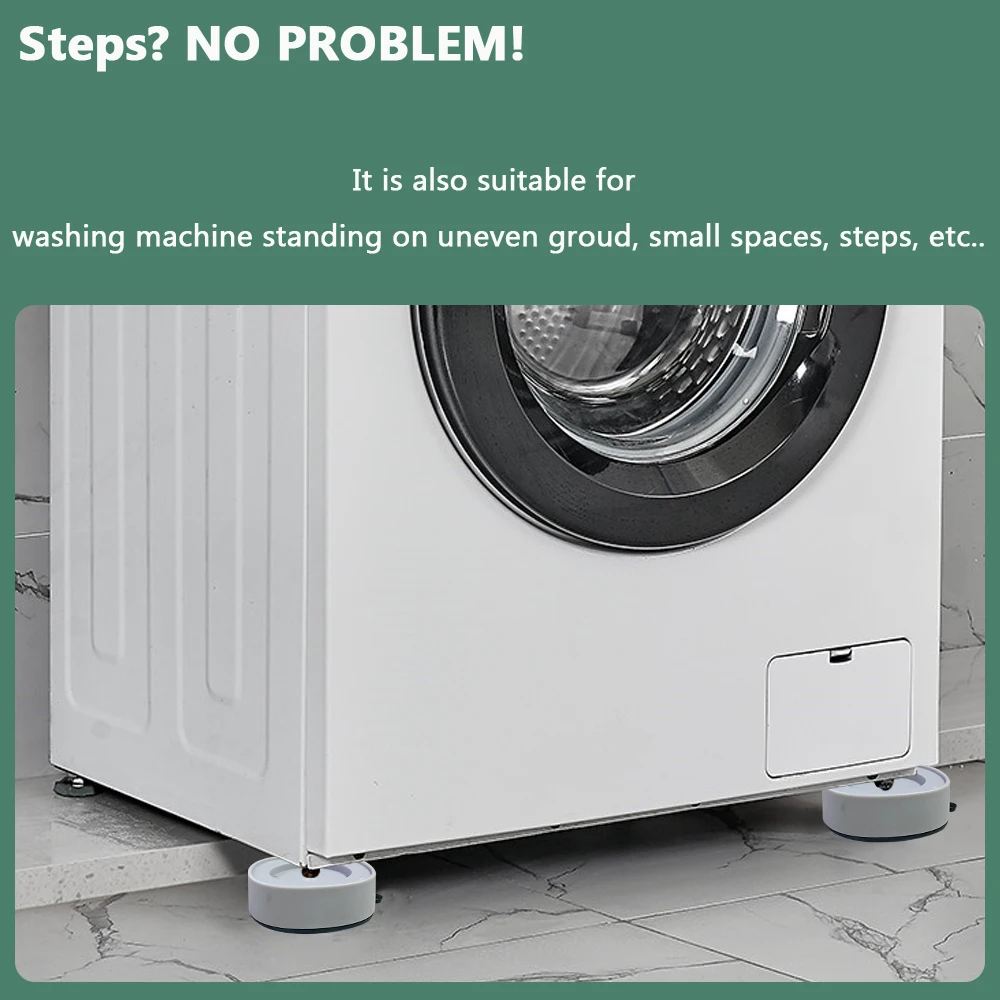 Upgraded Fixing Rubber Refrigerator Anti Vibration Pad Washing  Machine Feet Pad With Suction Cup Feet