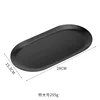 Plato ovalado negro extra grande: 28*15,3 cm