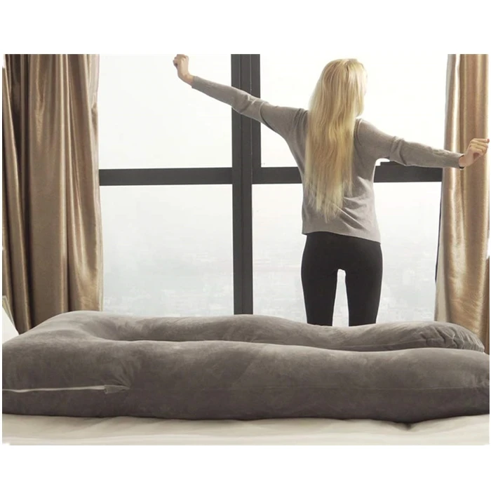 Pregnancy Body Pillow With Zipper Removable Cover,Ushape Full Body