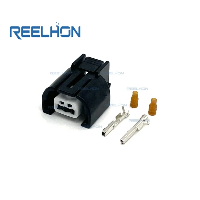 2-Pin Socket Auto Connector Terminal Air Conditioner Compressor Solenoid Valve Plug Wire Harness Model MG644111