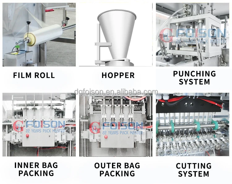 Professional Customize Automatic Perforated Tea Stick Inner and Outer Sticks Granule Stick Packaging Machine