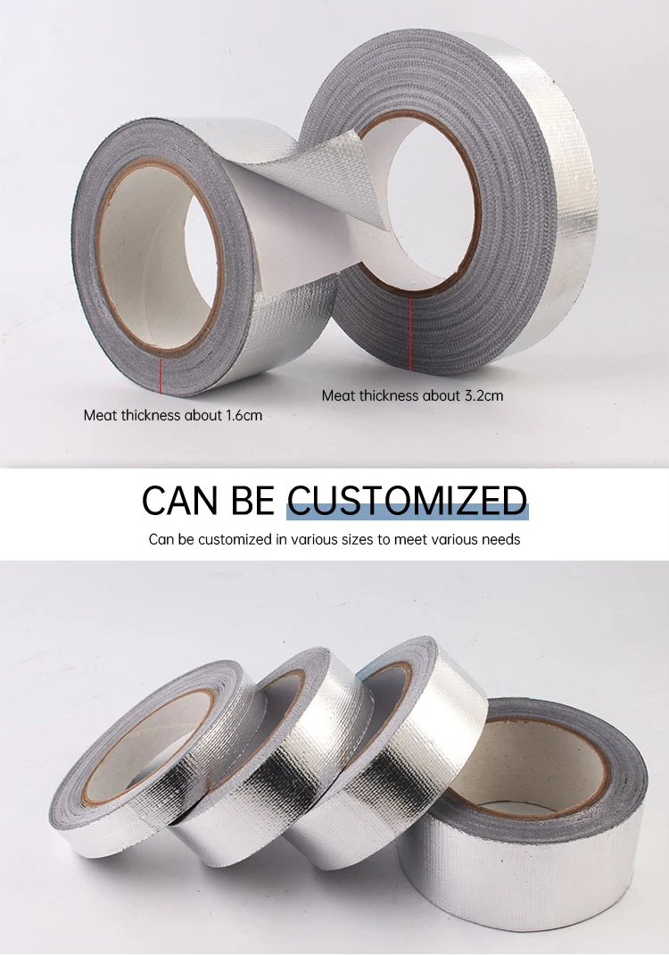 Fiberglass Aluminum Aluglass Solvent HVAC 7U Glass Cloth Aluminium Foil Fiberglass Aluminum Aluglass Solvent HVAC 7U Glass Cloth Aluminium Foil