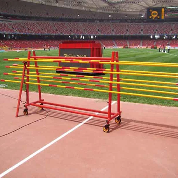 fiberglass crossbar with ends for high jump and pole vault cross
