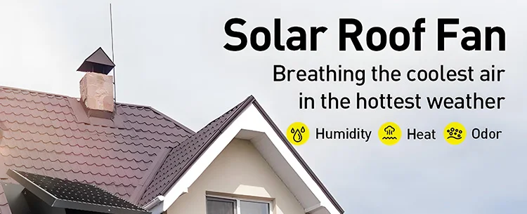 Solar Attic Ventilation Fan, 25W, Roof, Plastic - detail 8