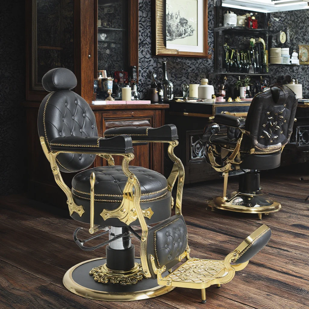 Barber Shop Salon Chair And Mirror Rustic-industrial-reclaimed