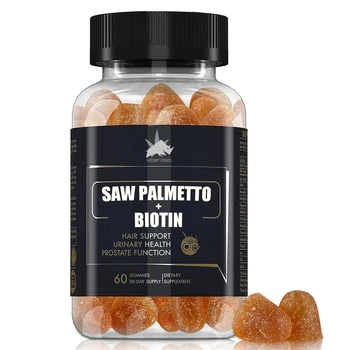 Saw Palmetto & Biotin Gummy With Support Hair Health For Women And Men Supplements Healthcare Gummies