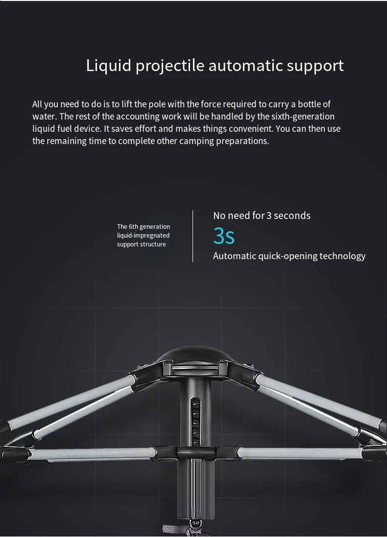 Outdoor Tents for 3-4 People Thickened Rain Protection Camping and Fully Automatic Quick-opening Tents in the Wild