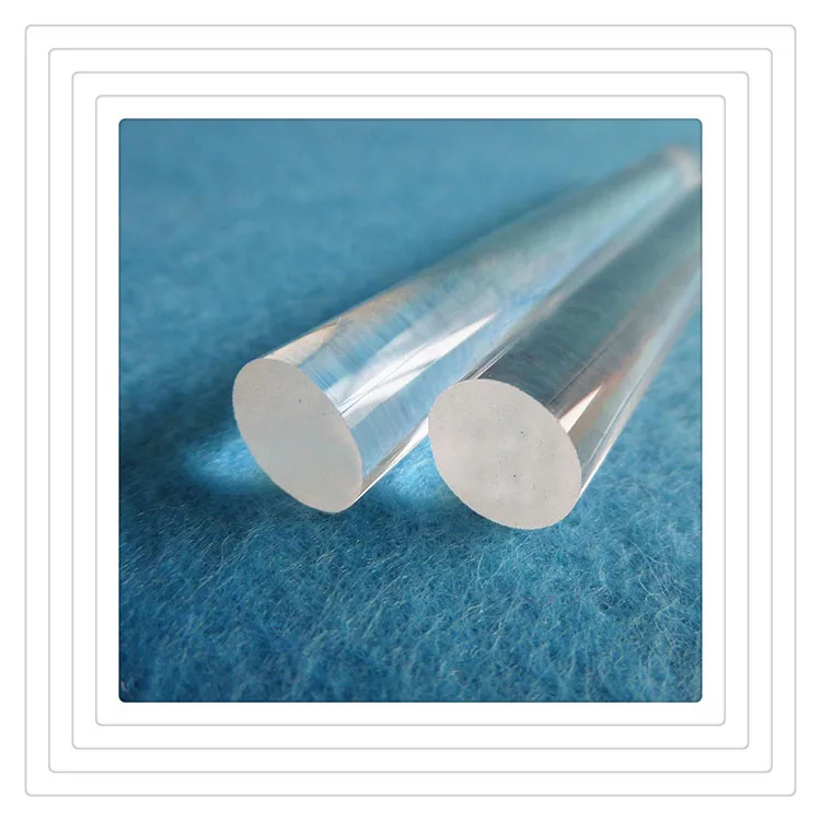 Transparent Quartz Glass Light Guide Rod Quartz Rods to Map Custom High-temperature Optical Fiber Rods