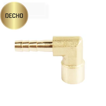 Hose barb fittings 90 degree connector DN5 pagoda 6 mm female thread 1/8"    support customization copper brass elbow