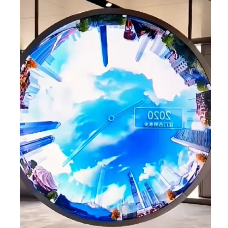 PabrikCustom Layar Bola Digital Fleksibel Globe Sphere Layar LED Bola Layar Lingkaran Bentuk Irreguler Layar Spherical LED untuk MallHotel