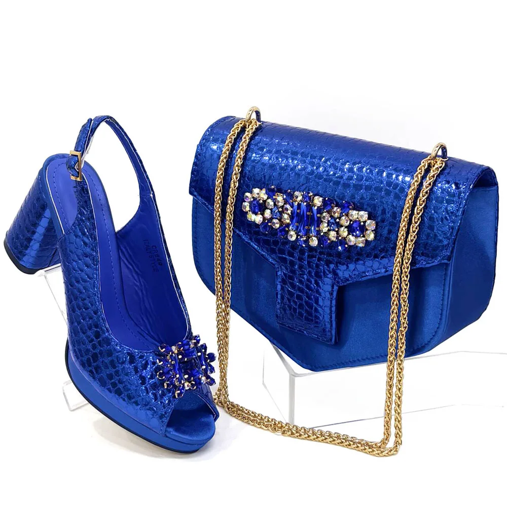 Shop 2025 Italian Shoes Women Gold High Heels Pumps Nigeria Bags