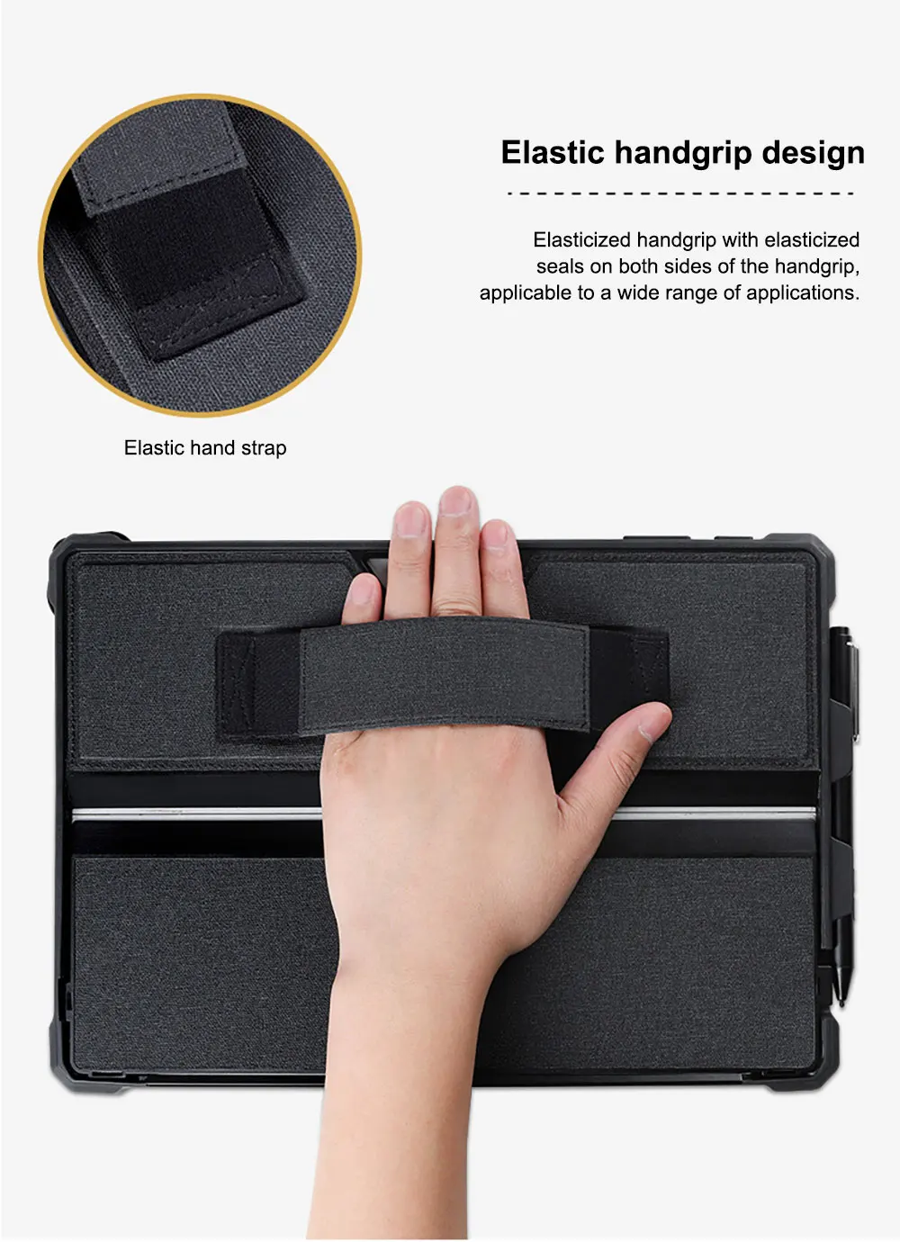 Simple Tablet Cover For Microsoft Surface Pro 7 Plus 6 5 With Hand Grip Strap Holder Shoulder 3In1 Anti Drop Case Pbk212 Laudtec supplier