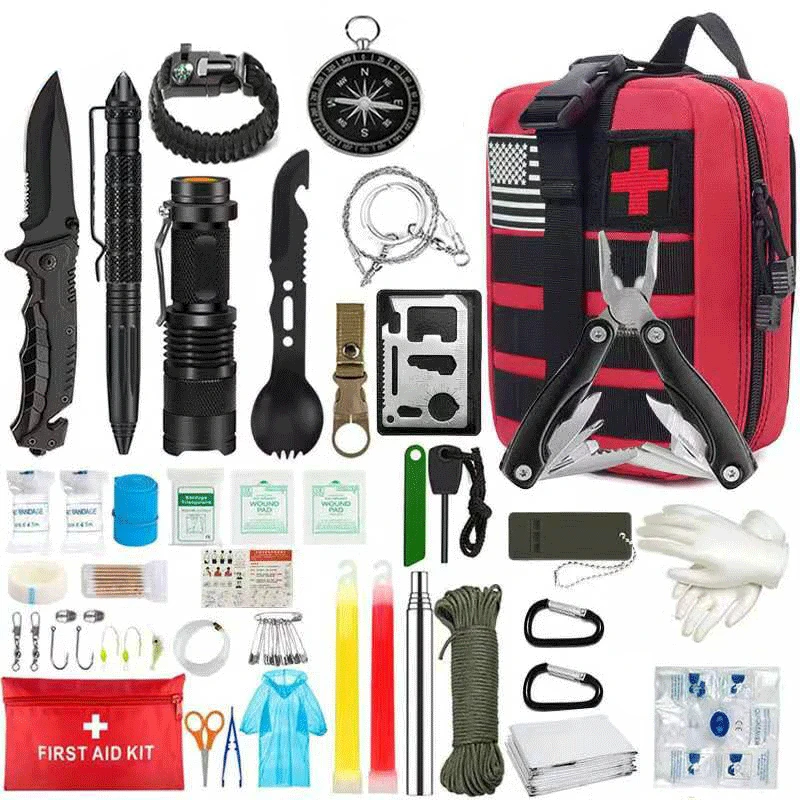 Bug Out Bag SOS Tactical First Aid Outdoor Emergency Kit Survival Gear Survival Kit