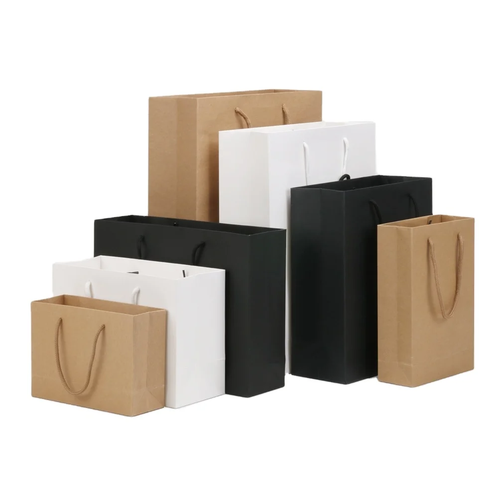 Luxury Matte White Shopping Paper Bag With Logo For Clothing Packaging ...