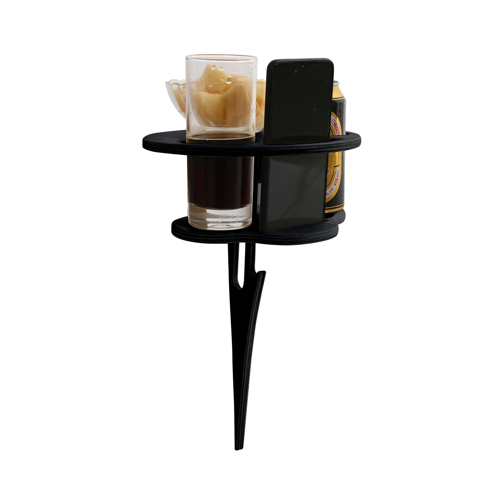 Outdoor Foldable Portable Wine Cup Holder Rack Tables Goblet Shelf