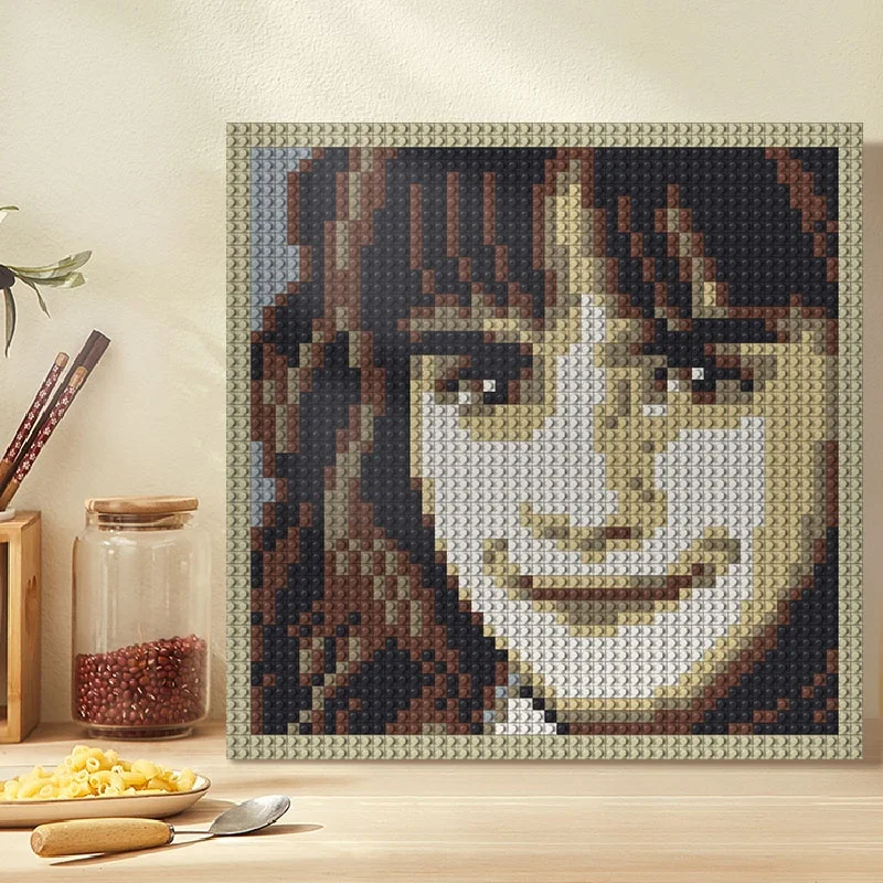 Pixel Art Building Blocks - DIY Portrait Picture 48X48 Dots