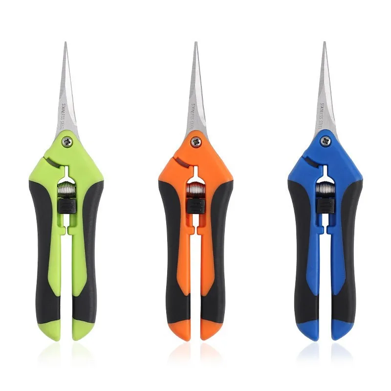 Green Stainless Steel Blades Pruning Shear Precision Garden Scissors for DIY Plant Pruning Hand Pruner for Outdoor Use