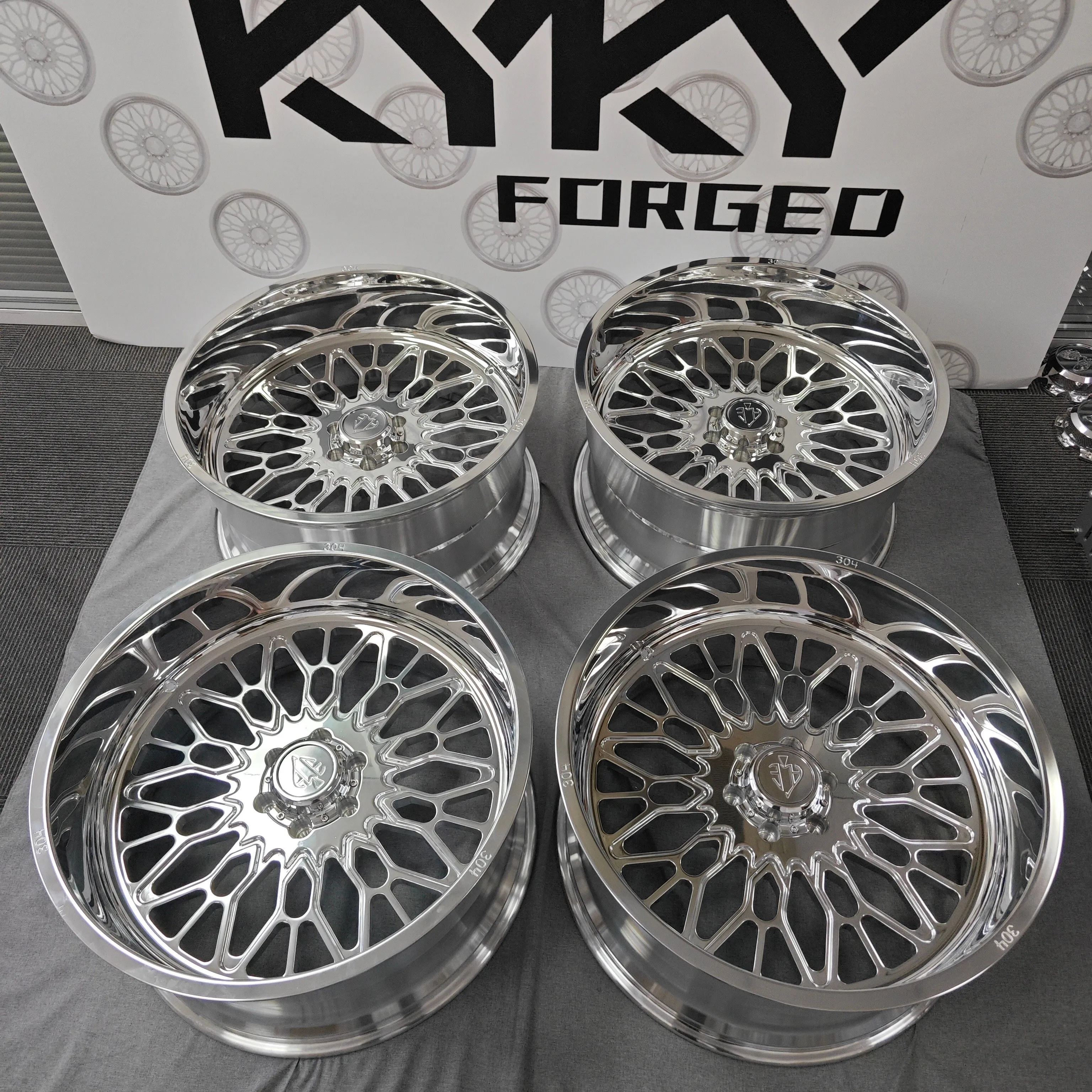 Custom Forged Wheels 20x10 22x10 22x12 22x14 24x14 26x14 26x16 Truck ...