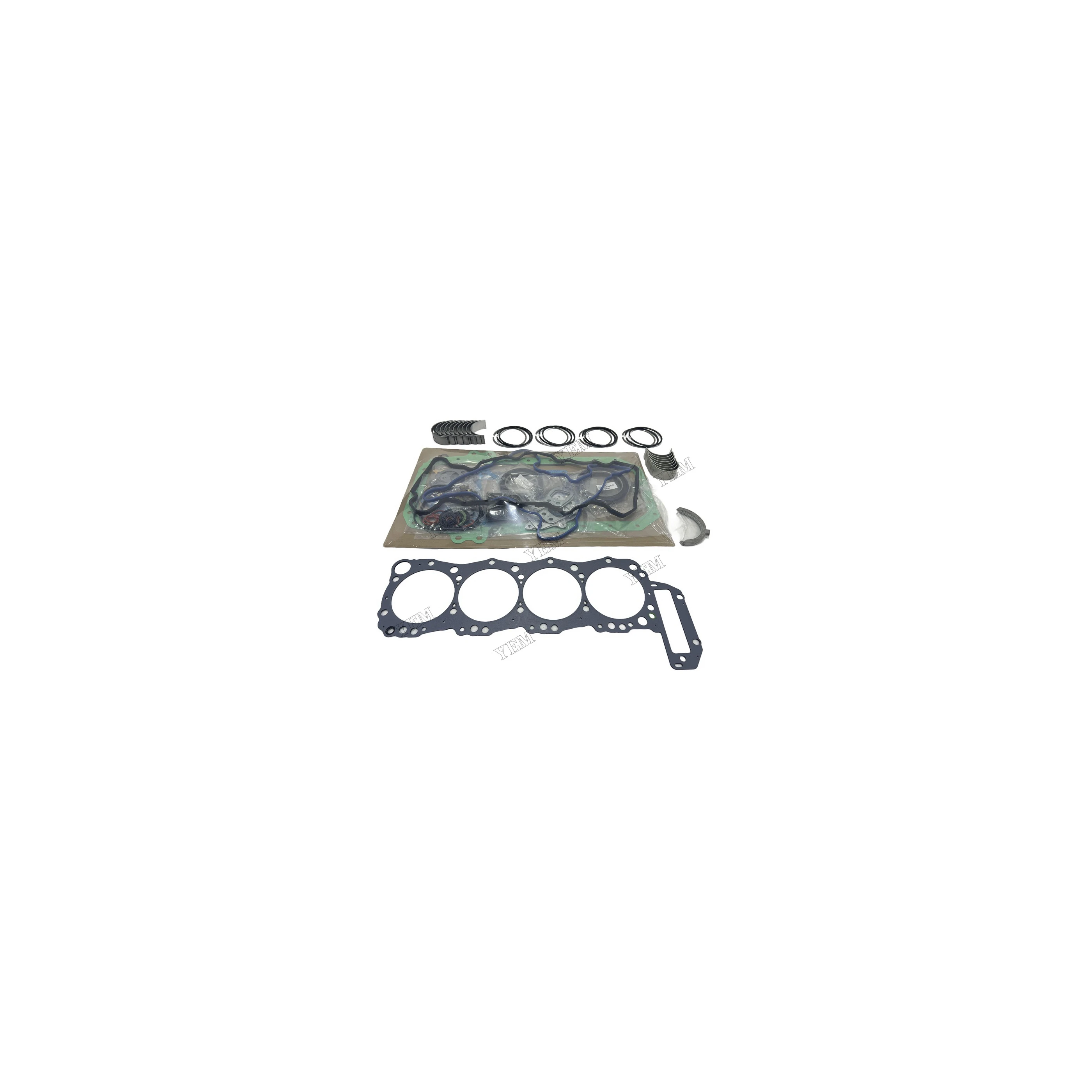 Overhaul Re-Ring Kit for Hino J05E JO5ET Engine for KOBELCO SK200-8 Excavator Piston Ring Main/Con Rod Bearing Full Gasket Kit