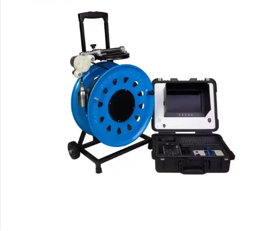 V10-100闭路电视摄像机管道检查AHD防水水下井检查摄像机，带720P视频和10英寸液晶屏