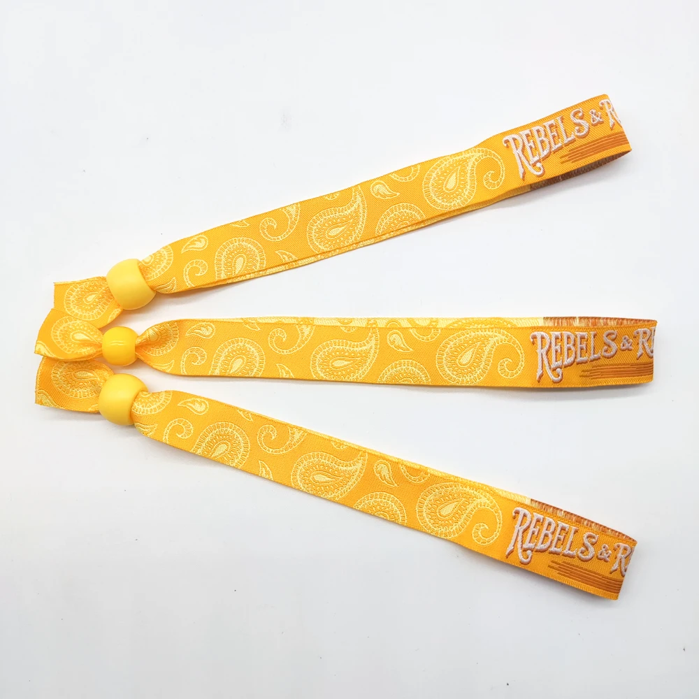 Лидер продаж 2023 резиновый праздничный тканевый браслет односторонний пластиковый замок для