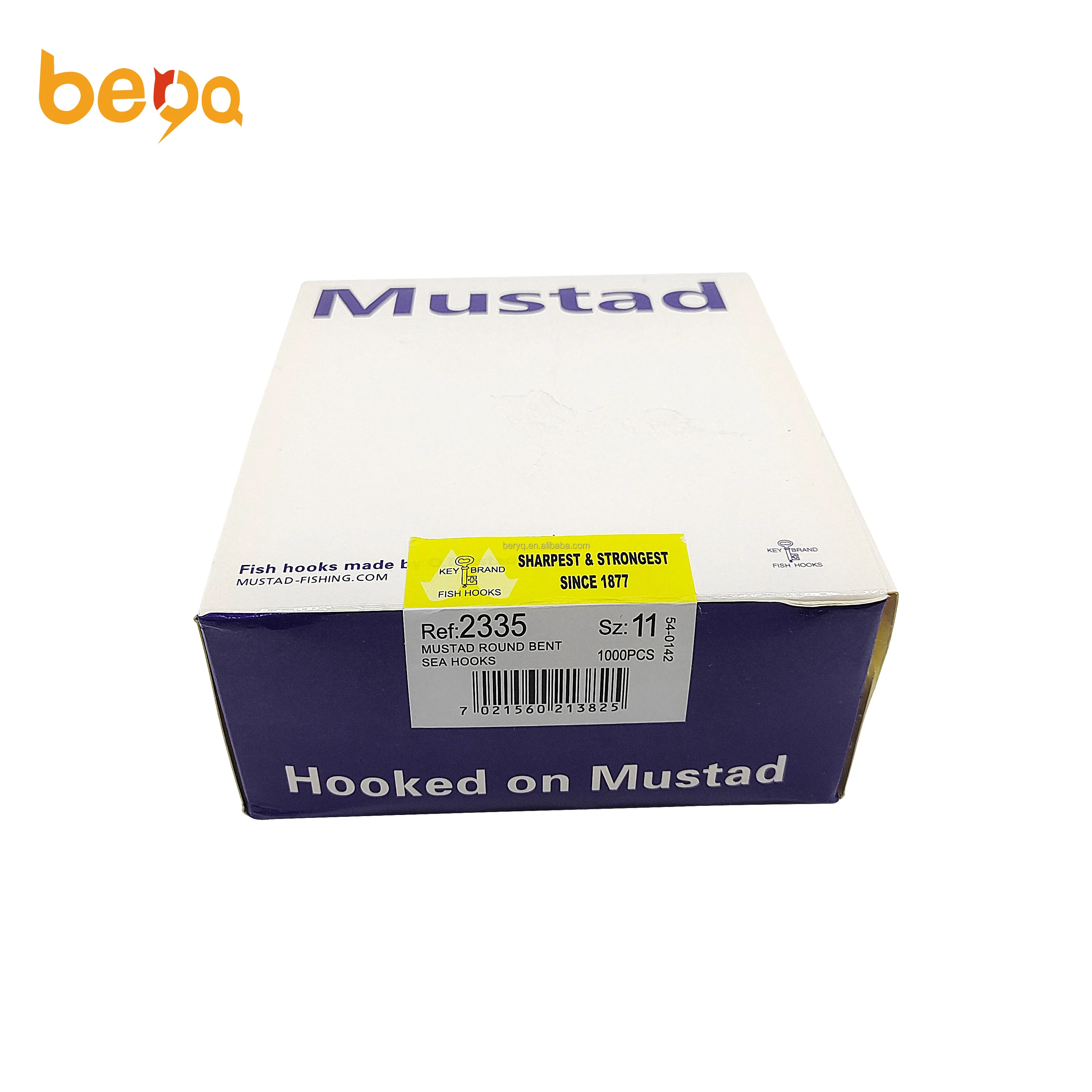 Mustad 2335 Barb Hook Crooked Mouth Hook 1000pcs/ Box - Buy Good Steel ...