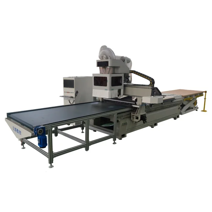BetaCNC   up and Down Loading Cnc Nest Machine With Syntec 6mb  Automatic Push Wood