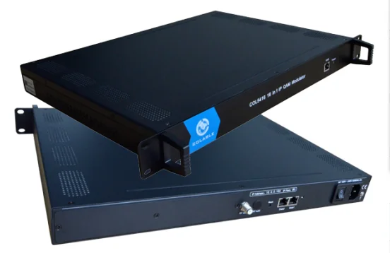 Digital Cable Tv System  IP QAM Modulator with Scrambling CAS/SMS Software 16/64/256 QAM  RF Out Catv Modulator  COL5416