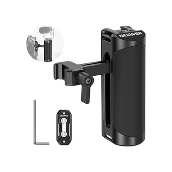 NEEWER Universal Aluminum NATO Side Handle Grip with up and Down Adjustable NATO Clamp Camera Handgrip