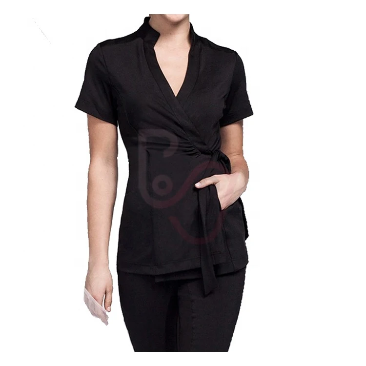 Latest Style Custom Stylish Uniform Beauty Salon Spa Uniform for Lady