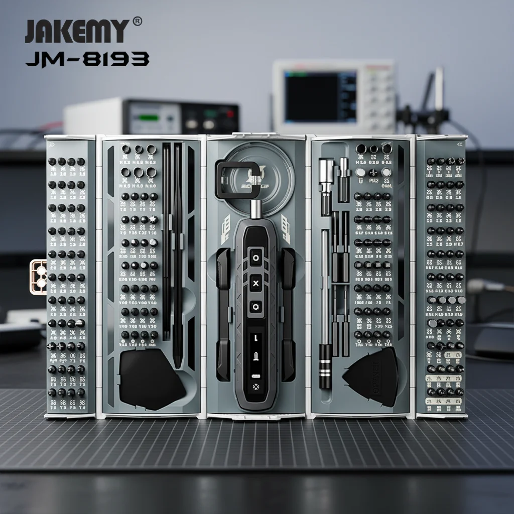 TM NETWORK 小物9点セット Conjunto de Chaves de Fenda Elétricas de Precisão JAKEMY JM-8193