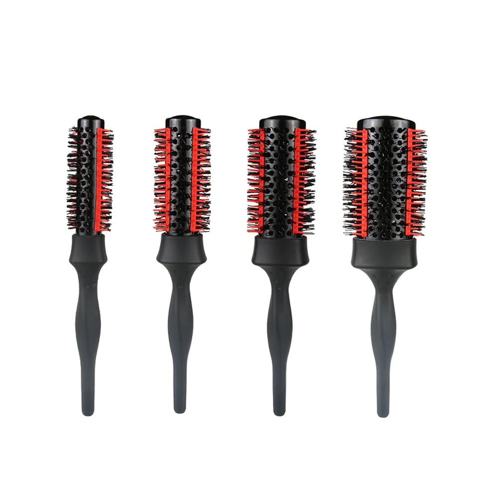 Professional China supplier plastic nylon bristle round hair brush