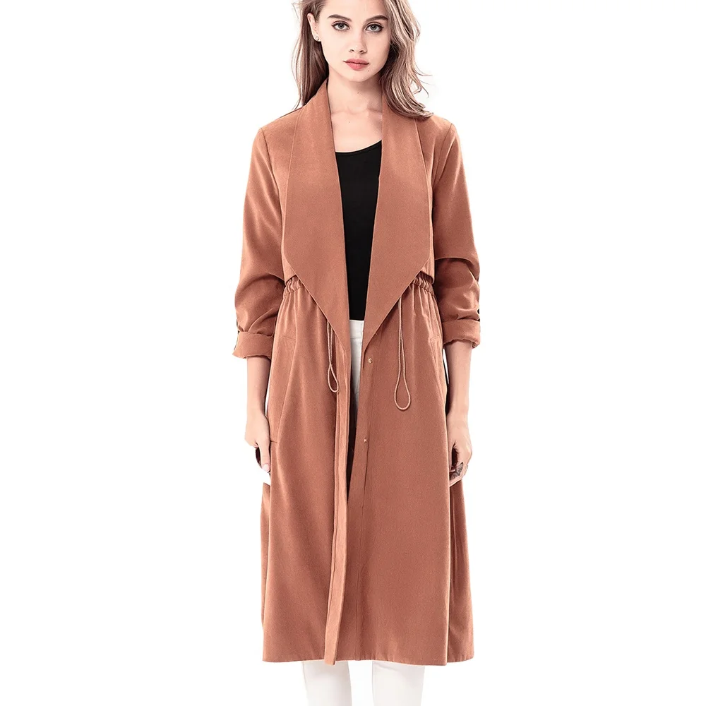 open front peacoat
