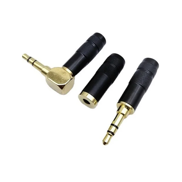 L Type Right Angled Stereo Two Channel Headphone Plug