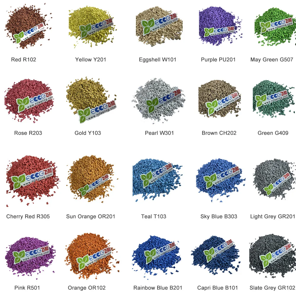 Playgrounds Colorful Epdm Rubber Granules Anti Slip Epdm Rubber Granules High Grade Epdm