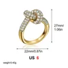 Oro blanco, circonio, talla 6, T17271