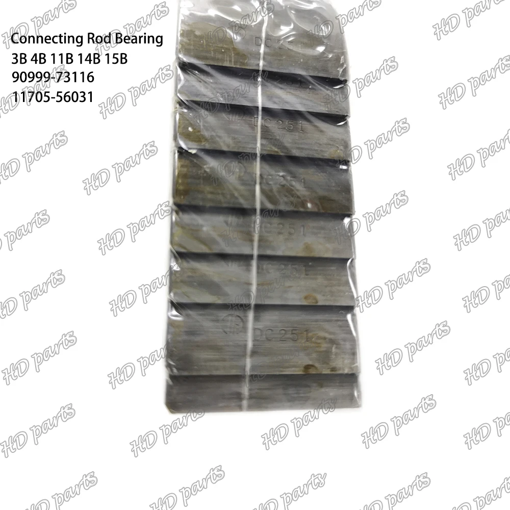 3B 4B 11B 14B 15B Connecting Rod Bearing 90999-73116 11705-56031 Suitable for Toyota Engine Parts