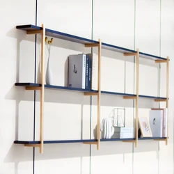Modern floating wall shelves home decor wall mount bookshelf for living room