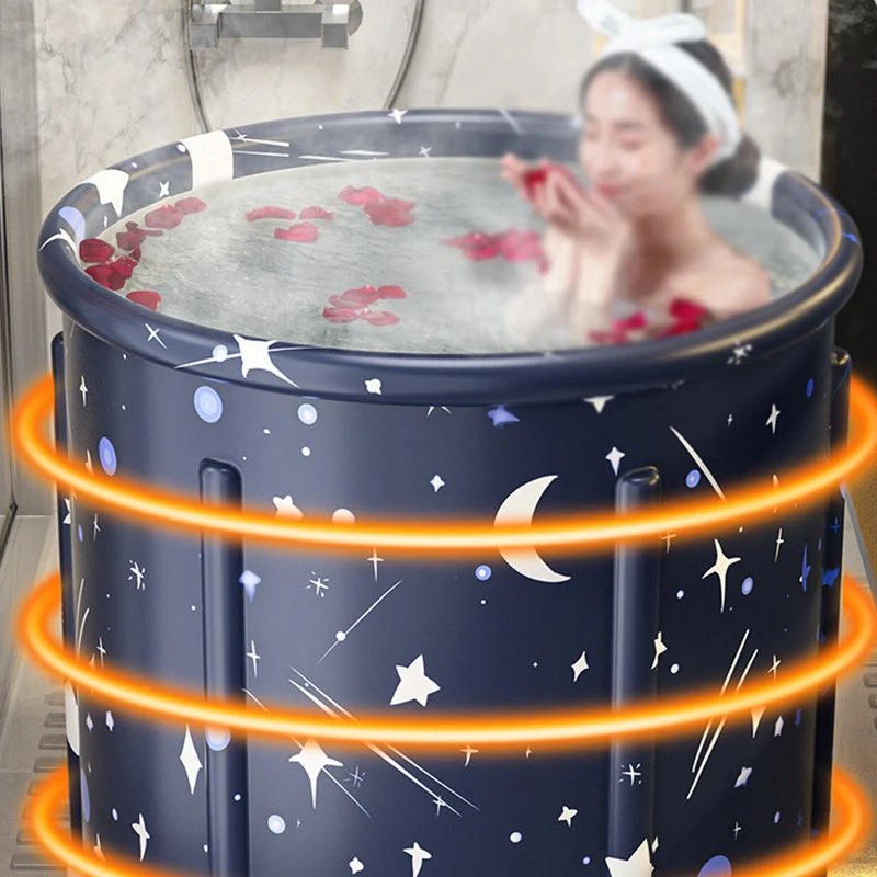 Bath Tub for Adults Foldable Heated Bath Tub for Home Bidet Full Body Bathtub for Adults Artifact