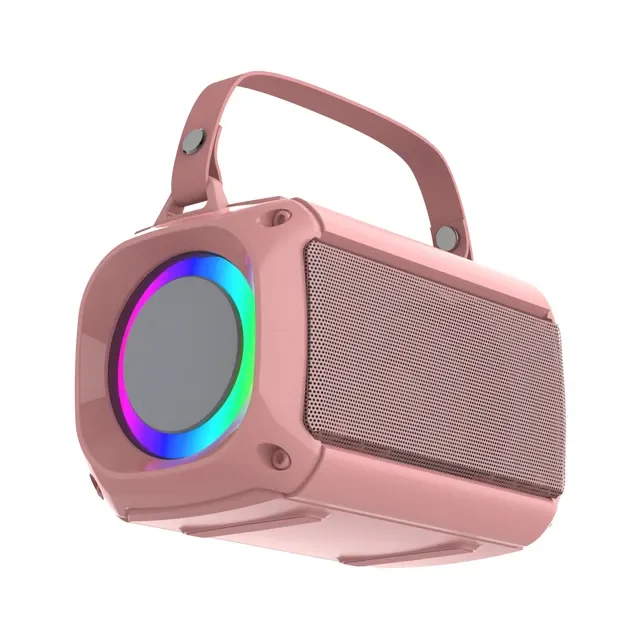 Factory Custom 2023 HIFI Subwoofer RGB Atmosphere Light Outdoor USB TF Card AUX Portable Bluetooth Speaker