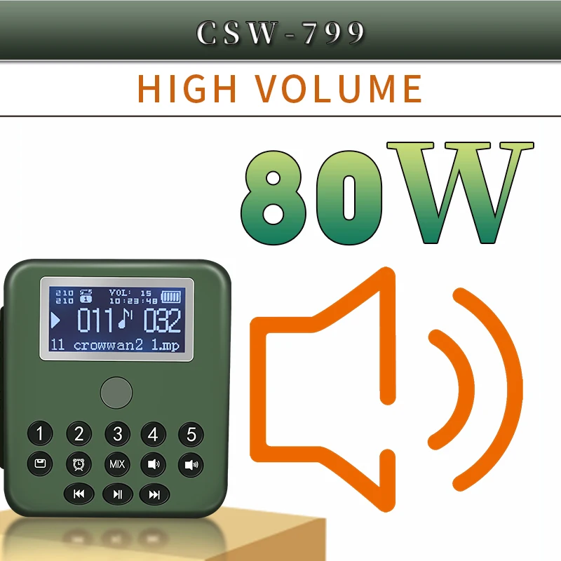 2023 High Quality Waterproof Multi Sound Bird Device with Different Sounds MP3 Bird Caller for Hunting
